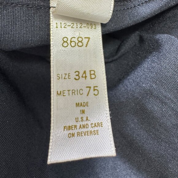 Victorias Secret Black Shaper Slip Dress Lace Nylon Spandex 34B Vintage 1990s - Picture 7 of 7